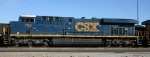 CSX 758 sits with other GE's in the yard